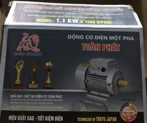 MOTOR 1.1KW (1.5HP) TOÀN PHÁT,100% dây đồng. 