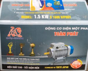 Động Cơ Điện Motor Toàn Phát 1.5 KW /1500v/p