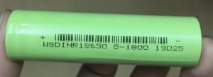 Pin sạc 1.2V 18650 4500mAh, dùng trong thiết bị đo đạc.