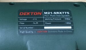 Máy xịt rửa xe dùng pin DEKTON 180W M21-SRX775