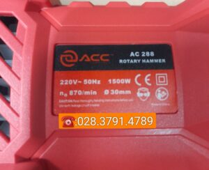 Máy khoan búa ACC- AC288 1500W,BH 6 tháng