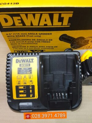 Máy mài pin 20Vmax/BL Dewalt DCG413B gồm 2 pin 20v 5.0ah ,1 sạc