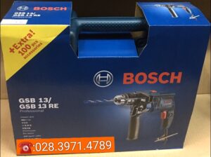 Máy khoan động lực BOSCH GSB 13 RE (Set Valy 100 phụ kiện)