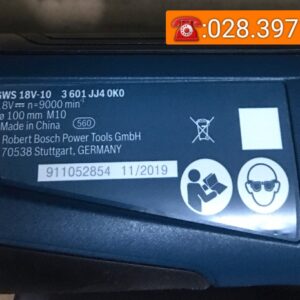 Máy mài góc dùng pin BOSCH GWS 18V-10 PROFESSIONAL