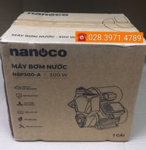 Máy bơm nước tăng áp Nanoco NSP300A,Bơm được nước nóng 100 độ