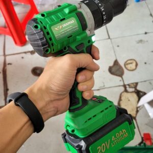 Máy khoan pin DEKWAX không chổi than 20V 4.0Ah