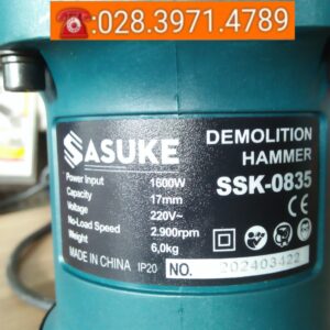 Máy đục bê tông SASUKE SSK-0835 17mm công suất 1600W