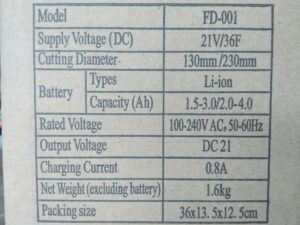 Máy cắt cỏ mini dùng pin Lithium 48V 2 trong 1 FD-001