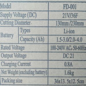 Máy cắt cỏ mini dùng pin Lithium 48V 2 trong 1 FD-001